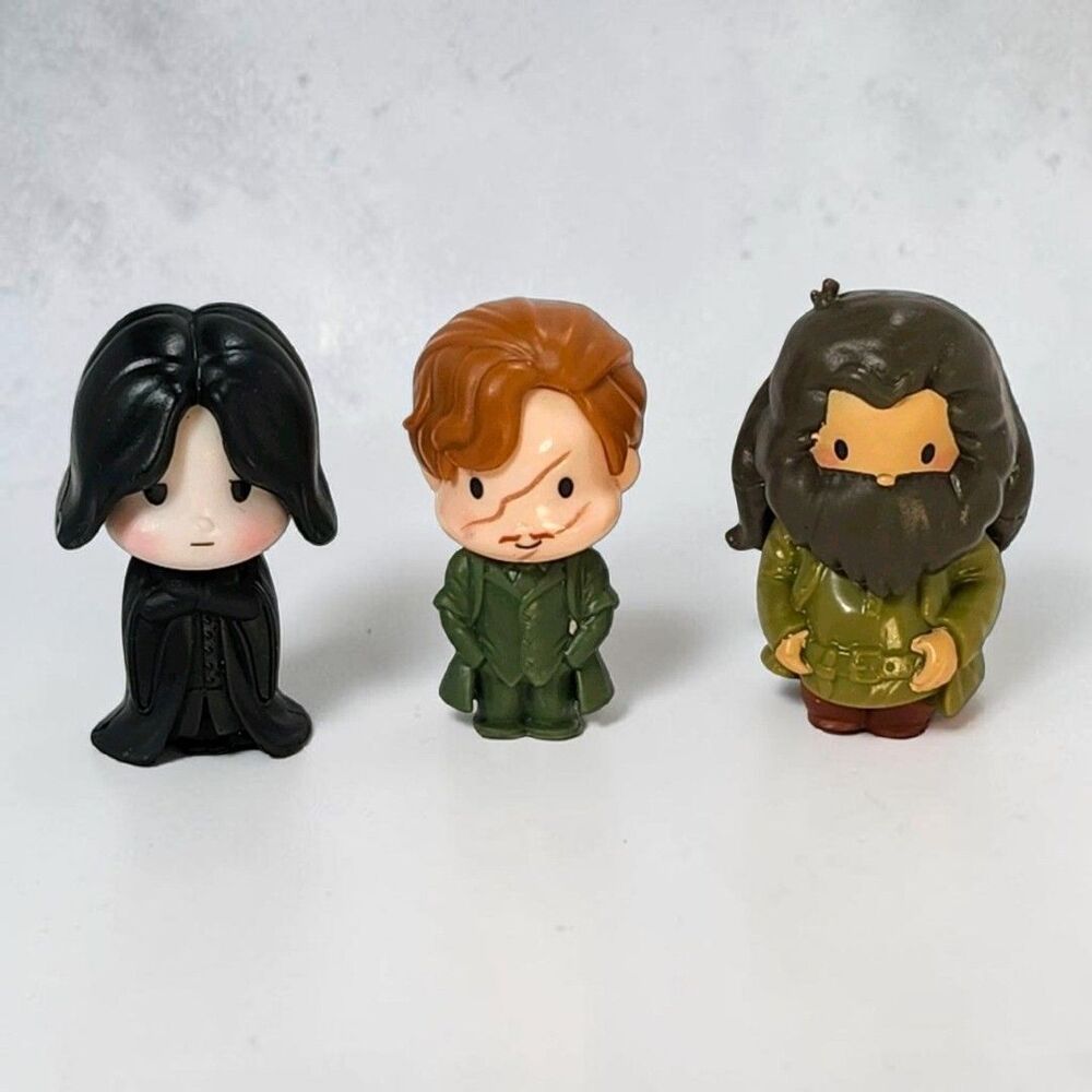Harry Potter Micro Magical Moments Snape Hagrid Lupin Mini Figures Lot 3 Spin